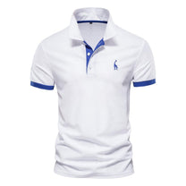 Men&#39;s Short Sleeve Polo Shirt in Cotton/Polyester Blend