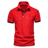 Men&#39;s Short Sleeve Polo Shirt in Cotton/Polyester Blend