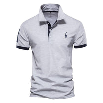 Men&#39;s Short Sleeve Polo Shirt in Cotton/Polyester Blend