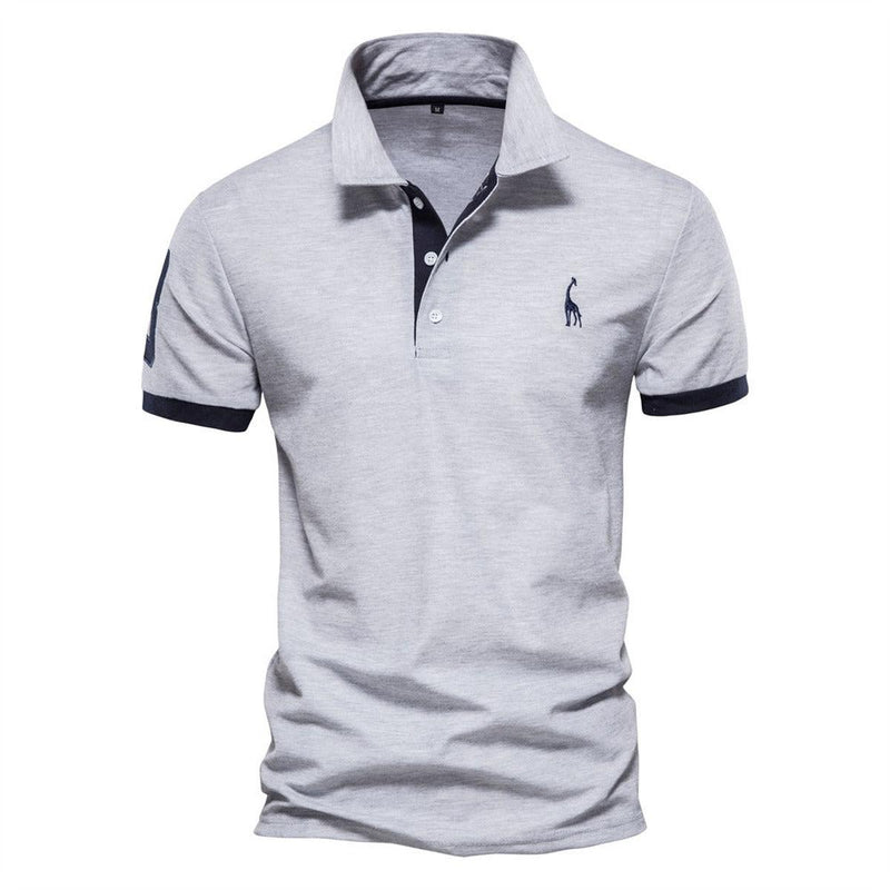 Men&#39;s Short Sleeve Polo Shirt in Cotton/Polyester Blend