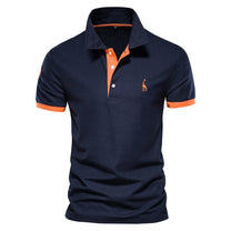 Men&#39;s Short Sleeve Polo Shirt in Cotton/Polyester Blend