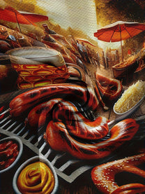Men&#39;s Short Sleeve T-Shirt With BBQ And Beer Print