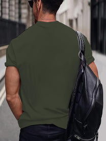 Men&#39;s Short Sleeve T-Shirt With Oktoberfest Beer Print