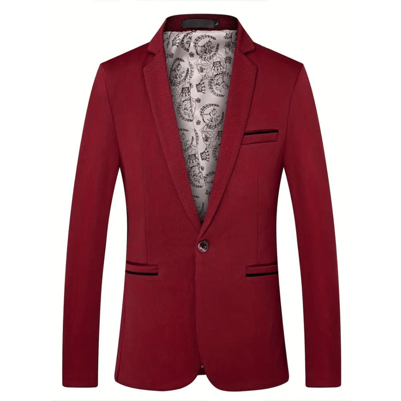 Men&#39;s Slim Fit Blazer With Classic Lapels