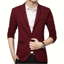 Men&#39;s Slim Fit Blazer With Classic Lapels