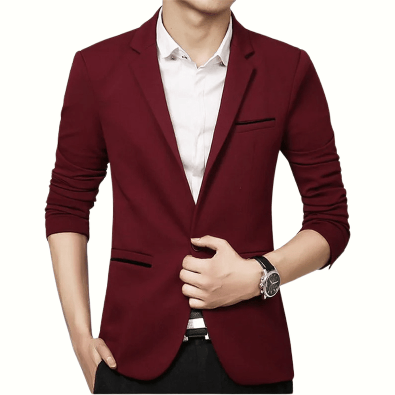 Men&#39;s Slim Fit Blazer With Classic Lapels