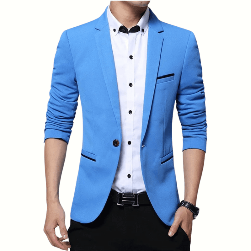 Men&#39;s Slim Fit Blazer With Classic Lapels