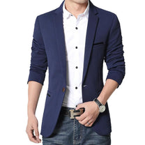 Men&#39;s Slim Fit Blazer With Classic Lapels