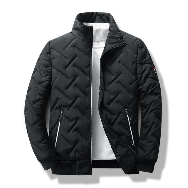 Men&#39;s Slim Fit Chevron Quilted Jacket