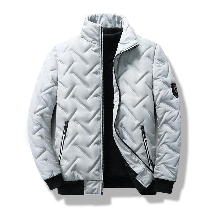 Men&#39;s Slim Fit Chevron Quilted Jacket