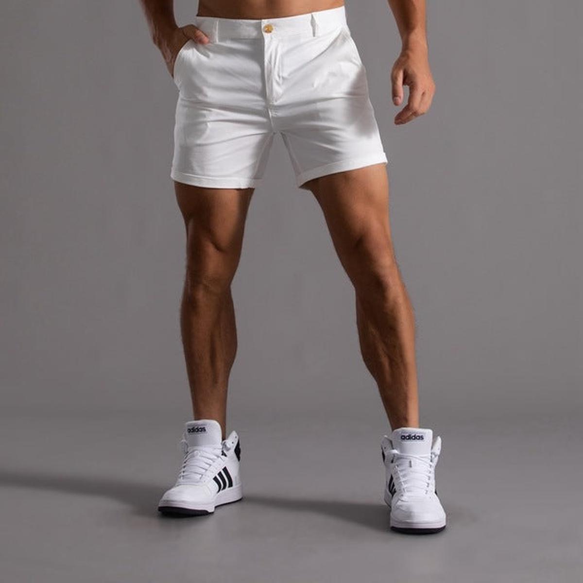 Men&#39;s Slim-Fit Chino Shorts Cotton Blend