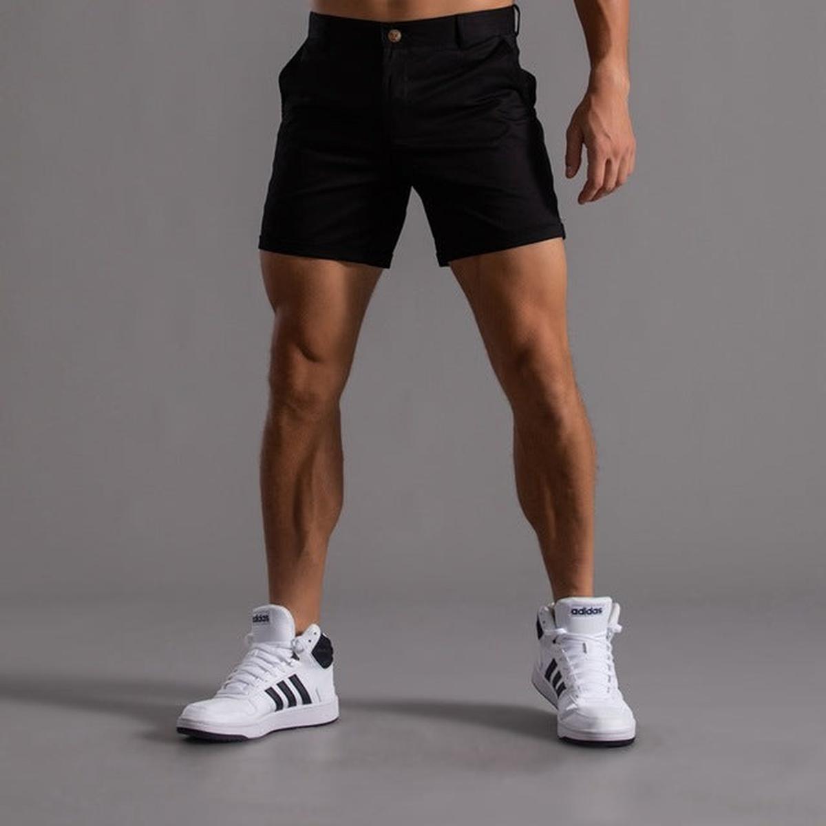 Men&#39;s Slim-Fit Chino Shorts Cotton Blend