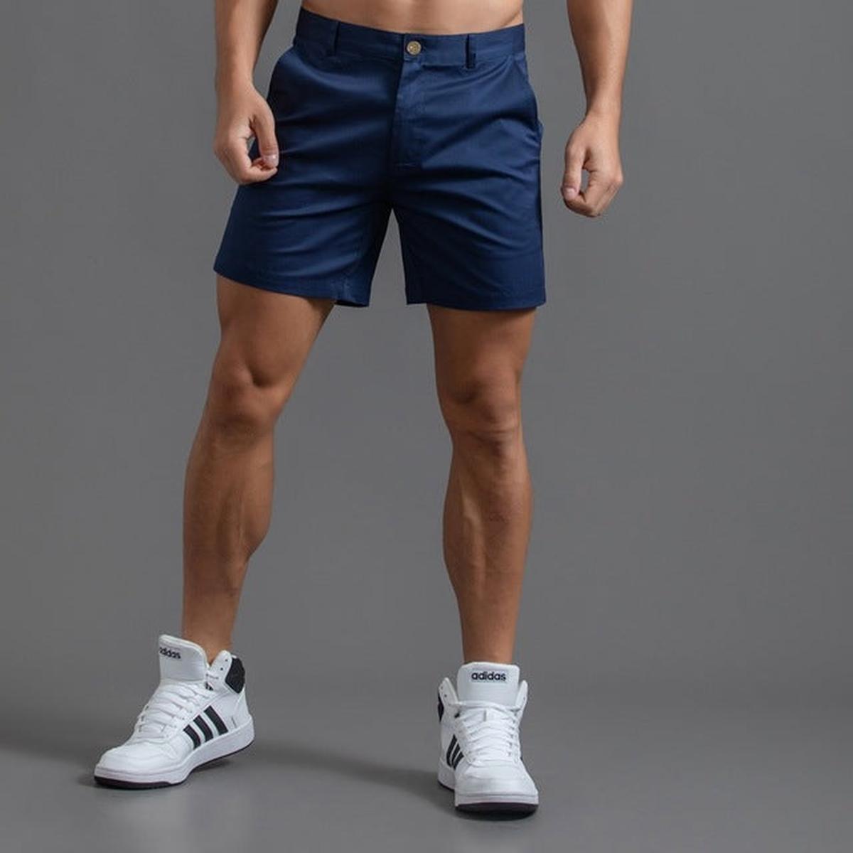 Men&#39;s Slim-Fit Chino Shorts Cotton Blend