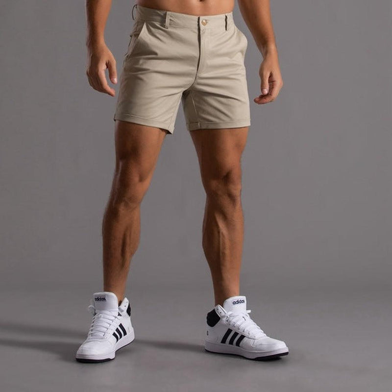 Men&#39;s Slim-Fit Chino Shorts Cotton Blend