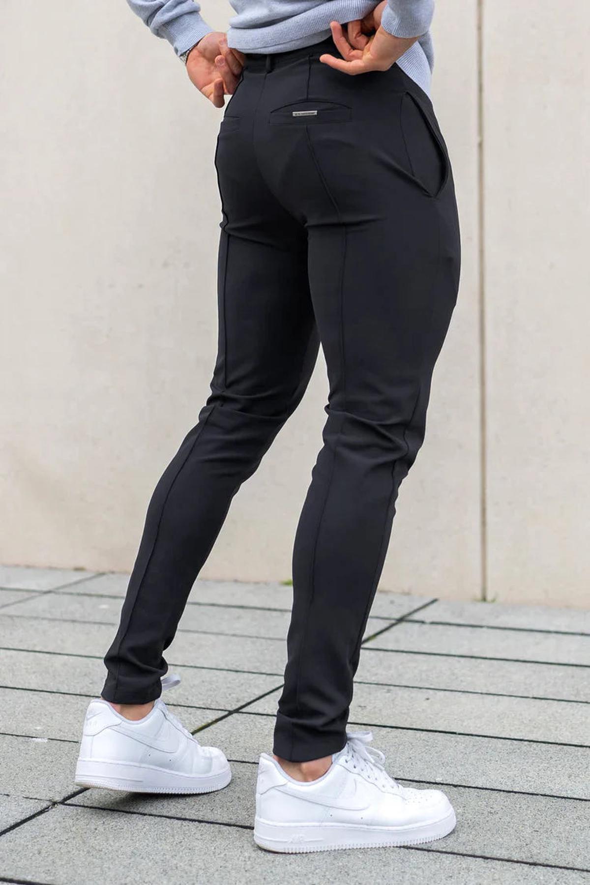 Men&#39;s Slim Fit Full-Length Trousers