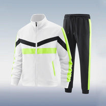 Men&#39;s Slim Fit Full Zip Tracksuit Set