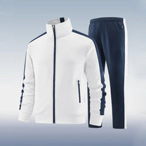 Men&#39;s Slim Fit Full Zip Tracksuit Set