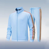 Men&#39;s Slim Fit Full Zip Tracksuit Set
