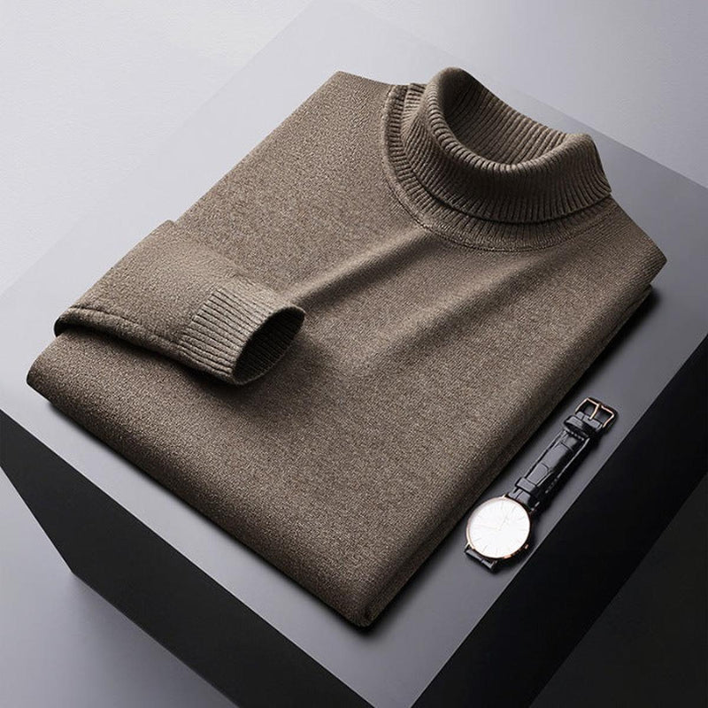 Men&#39;s Slim Fit Knitted Turtleneck Sweater