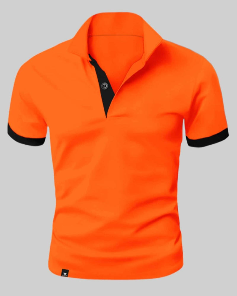 Men&#39;s Slim Fit Polo Shirt With Contrast Trim