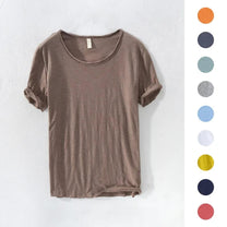 Men&#39;s Slim Fit Rolled Sleeve Crew Neck T-Shirt