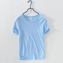 Men&#39;s Slim Fit Rolled Sleeve Crew Neck T-Shirt