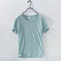 Men&#39;s Slim Fit Rolled Sleeve Crew Neck T-Shirt