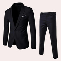Men&#39;s Slim-Fit Suit with Blazer and Trousers