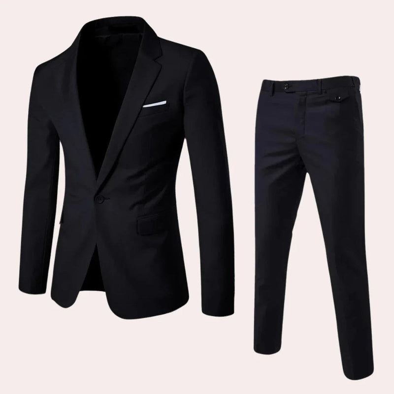 Men&#39;s Slim-Fit Suit with Blazer and Trousers