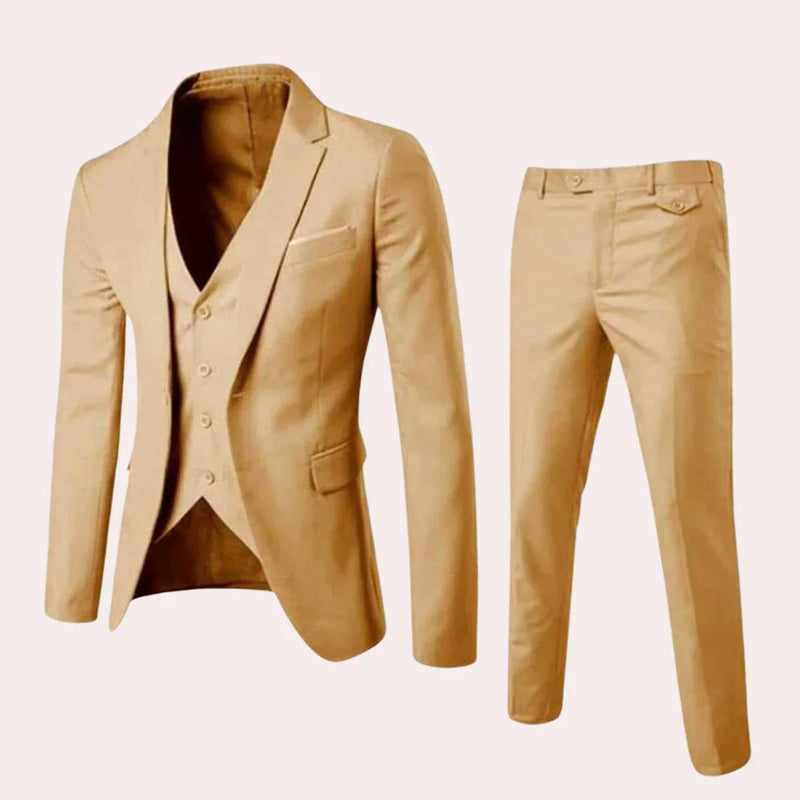 Men&#39;s Slim-Fit Suit with Blazer and Trousers