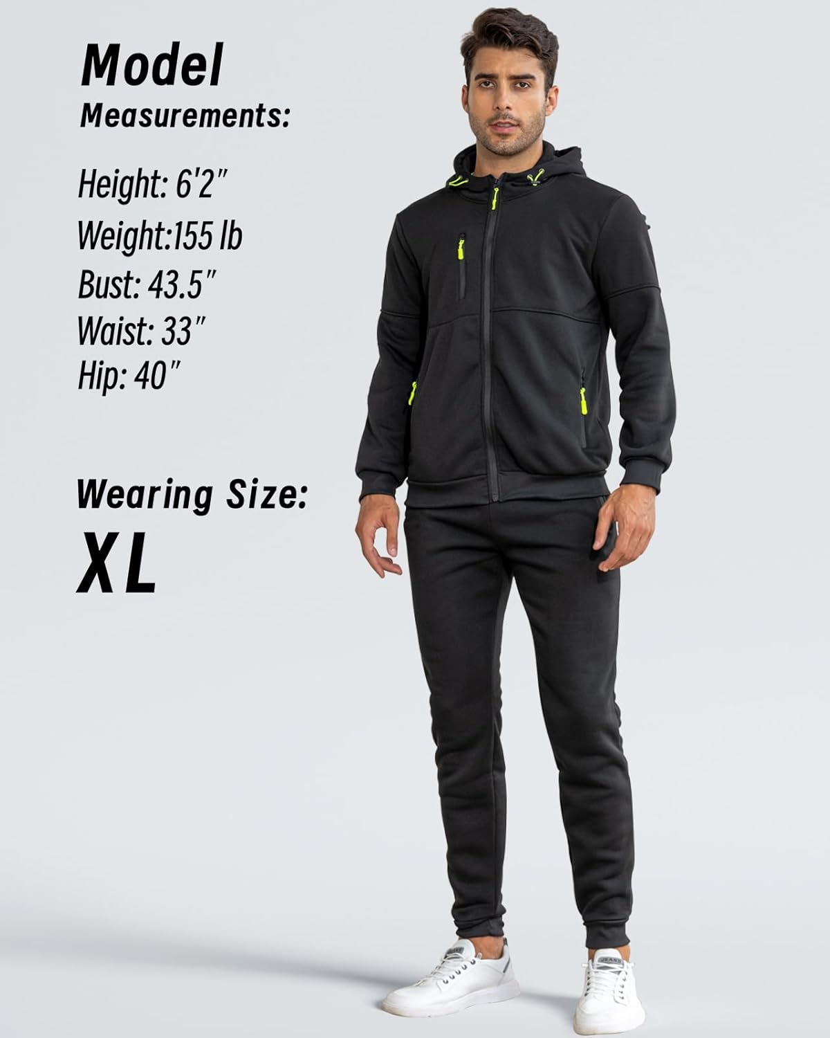 Men&#39;s Slim-Fit Tracksuit Set With Pullover And Pants