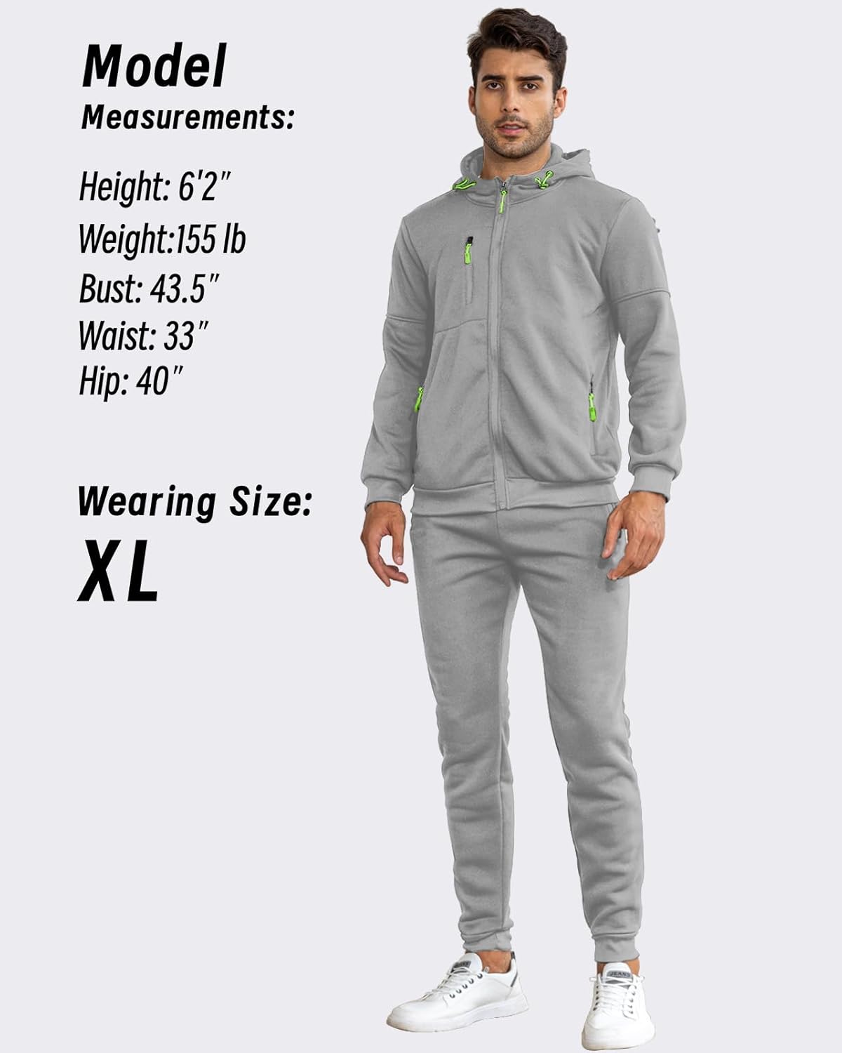 Men&#39;s Slim-Fit Tracksuit Set With Pullover And Pants