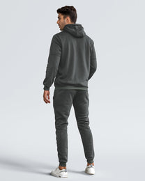 Men&#39;s Slim-Fit Tracksuit Set With Pullover And Pants