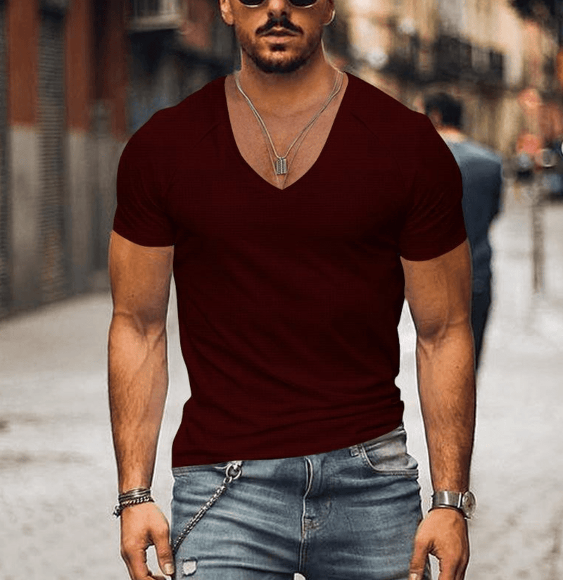 Men&#39;s Slim Fit V-Neck T-Shirt