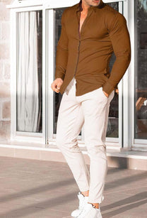 Men&#39;s Slim-Fit Wrinkle-Free Stretch Shirt