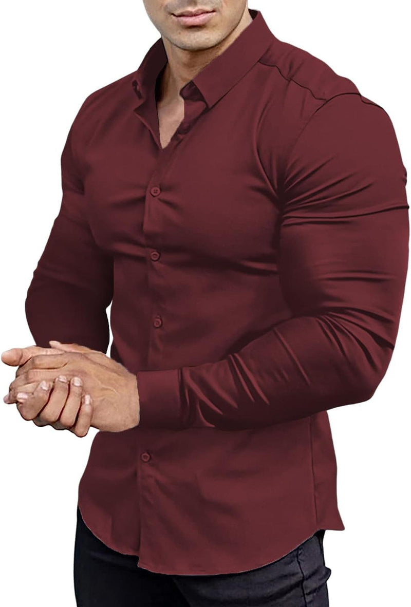 Men&#39;s Slim-Fit Wrinkle-Free Stretch Shirt