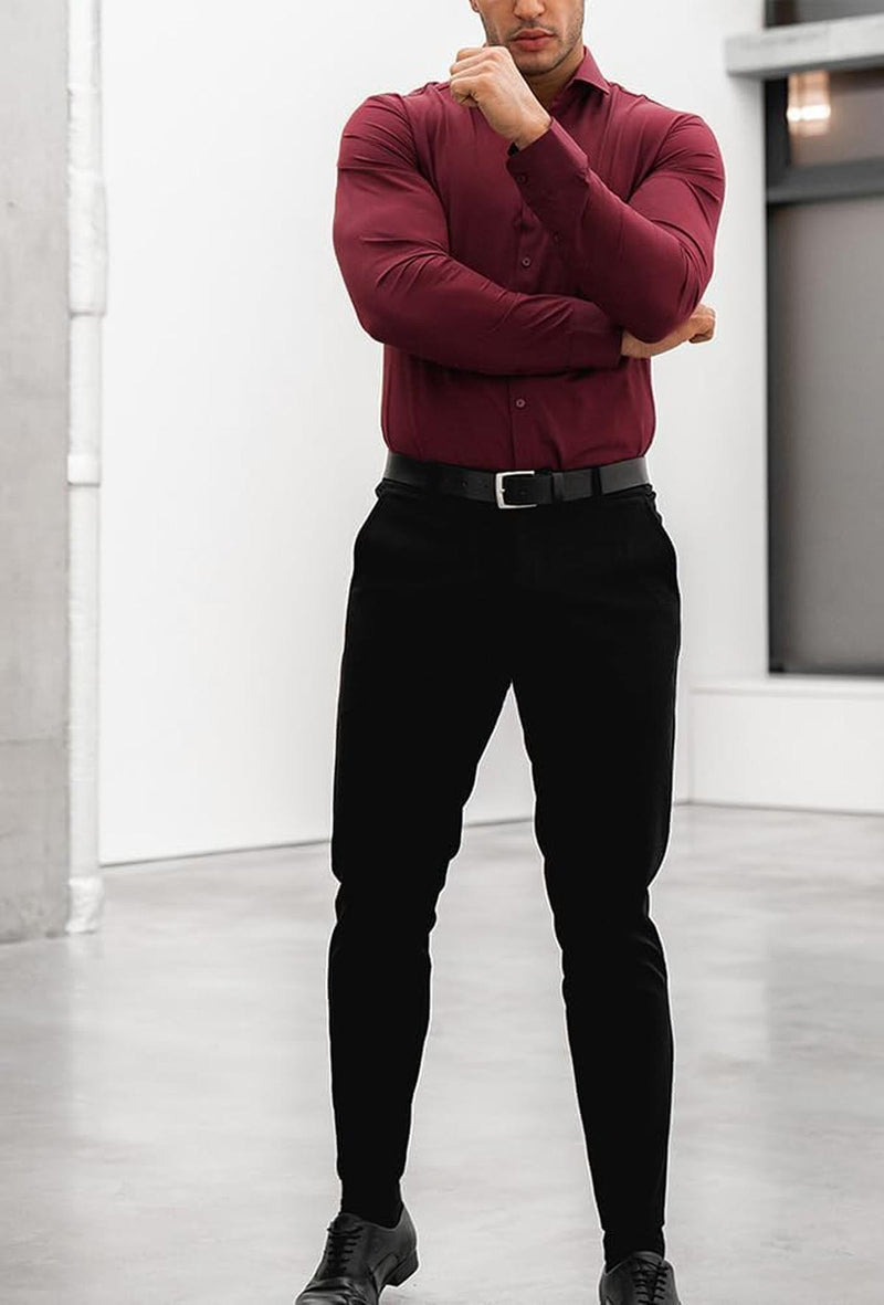 Men&#39;s Slim-Fit Wrinkle-Free Stretch Shirt