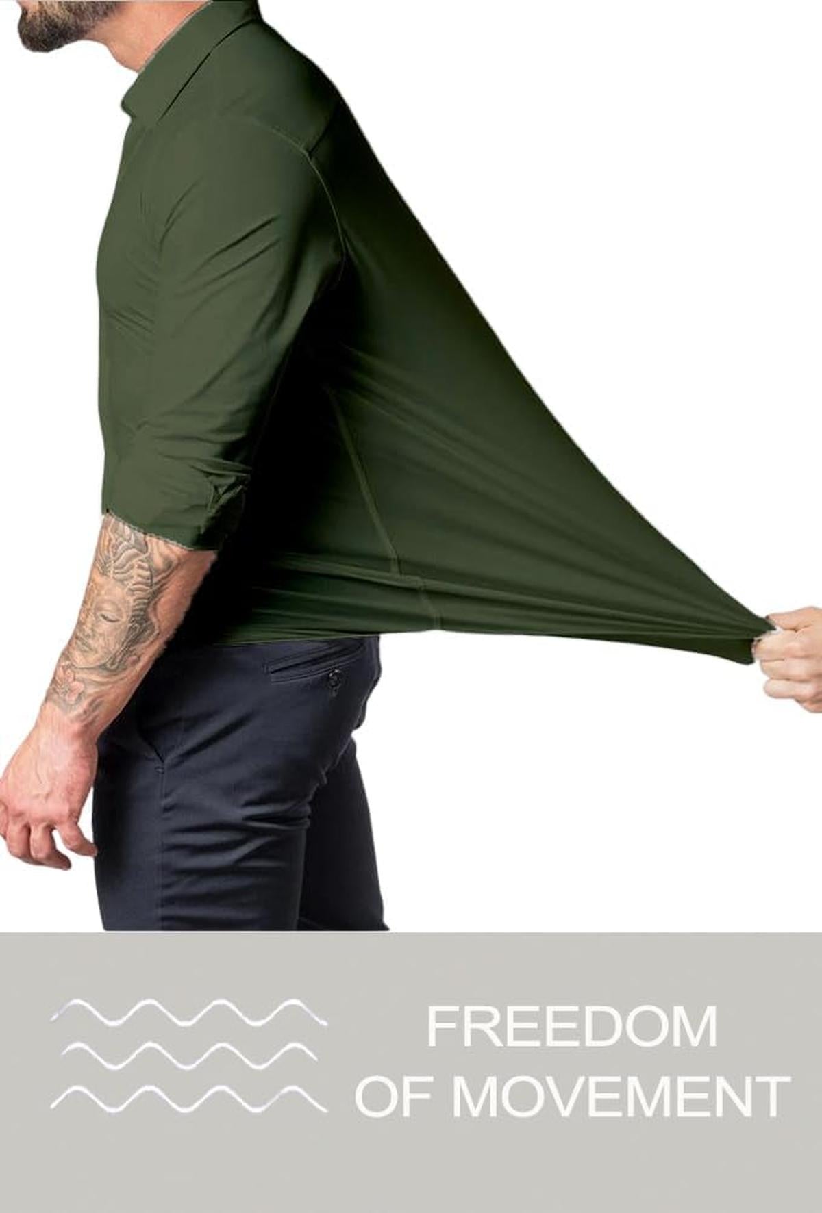 Men&#39;s Slim-Fit Wrinkle-Free Stretch Shirt