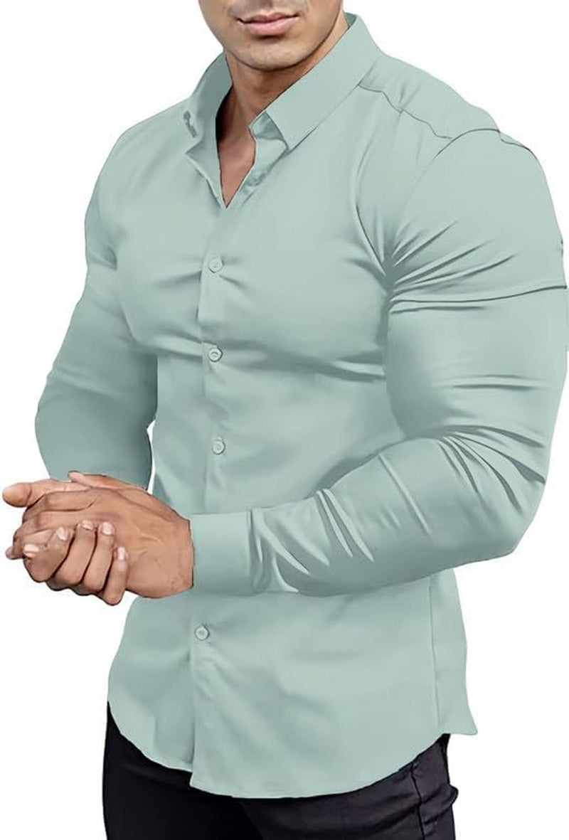 Men&#39;s Slim-Fit Wrinkle-Free Stretch Shirt