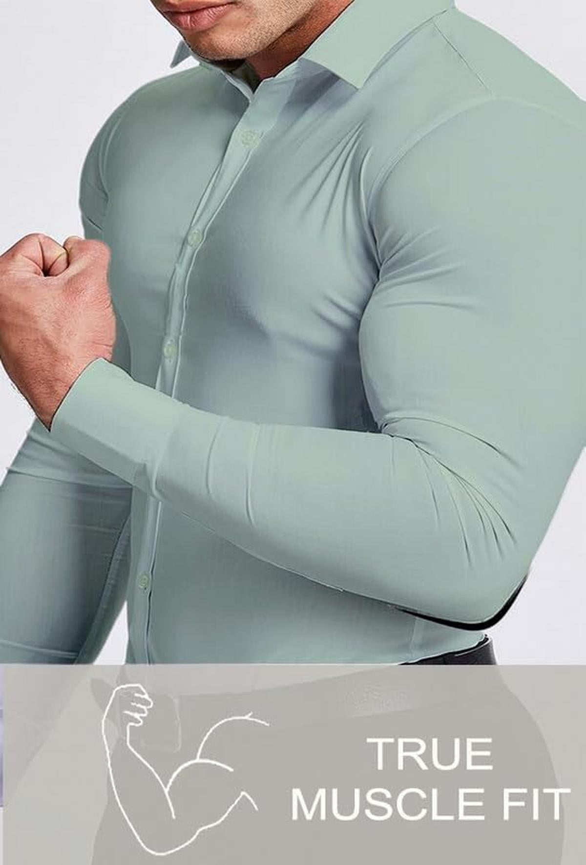 Men&#39;s Slim-Fit Wrinkle-Free Stretch Shirt