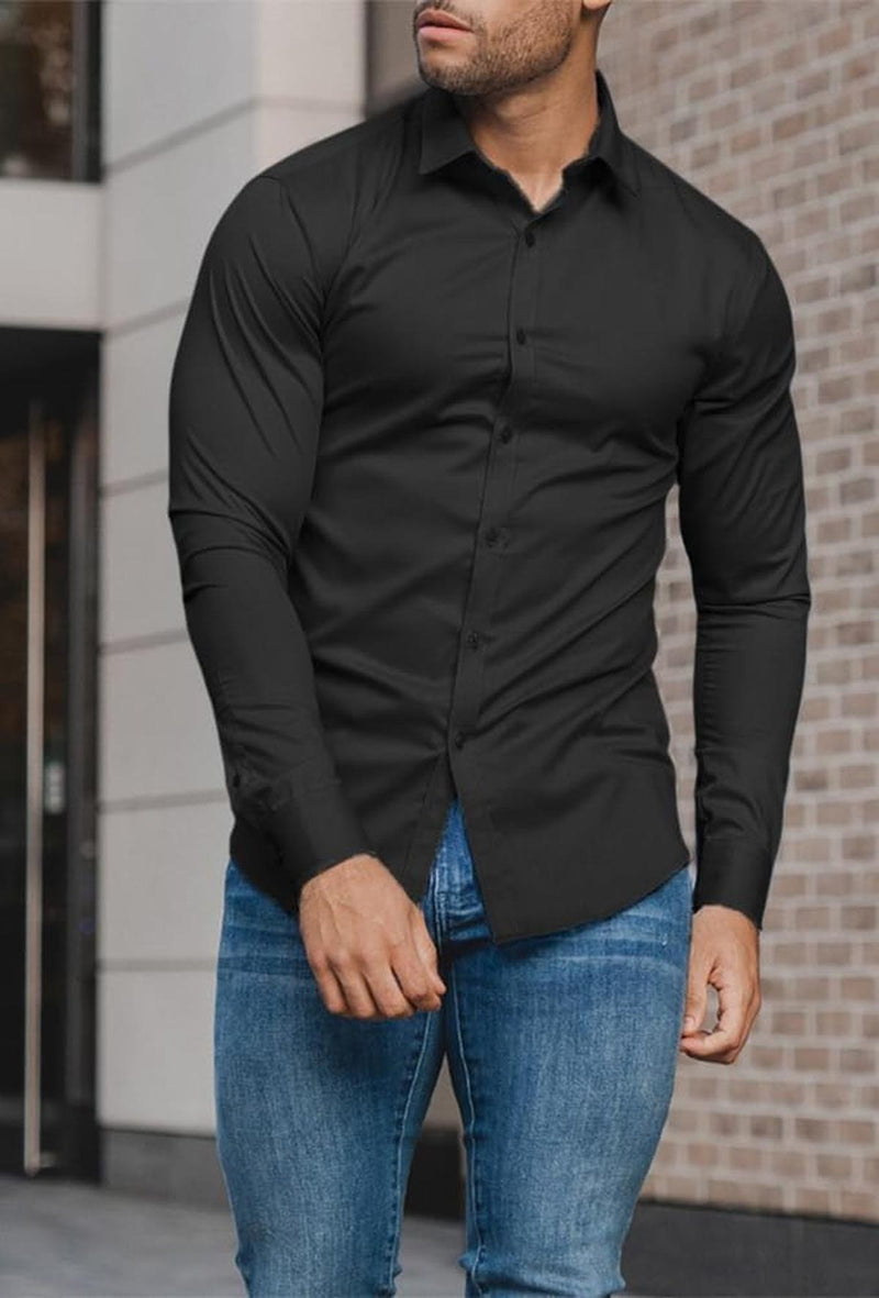 Men&#39;s Slim-Fit Wrinkle-Free Stretch Shirt