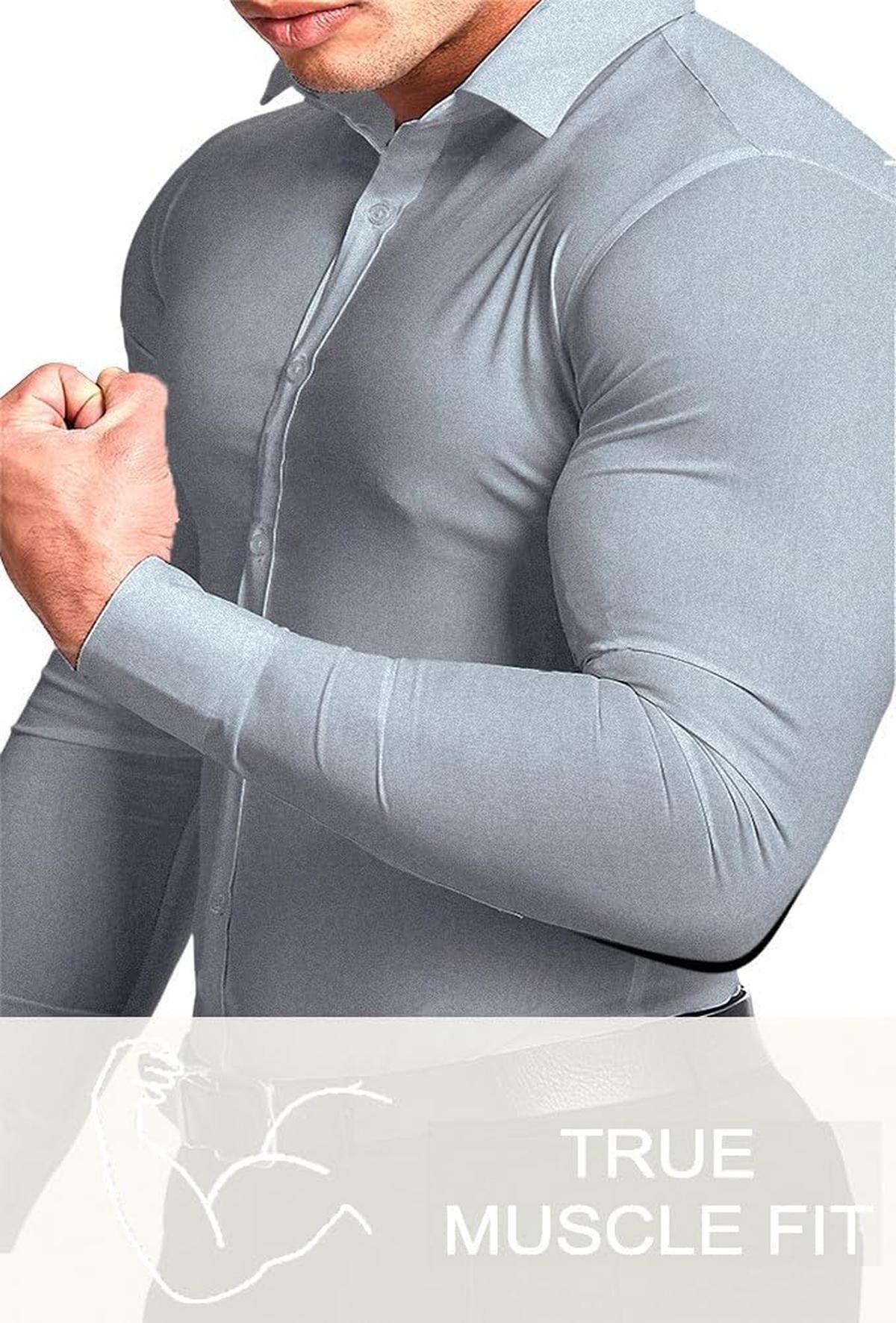 Men&#39;s Slim-Fit Wrinkle-Free Stretch Shirt
