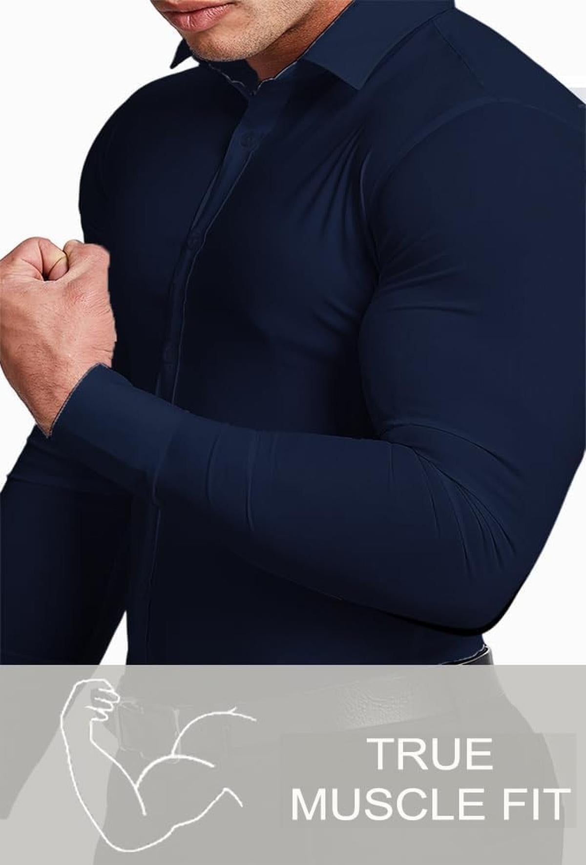 Men&#39;s Slim-Fit Wrinkle-Free Stretch Shirt