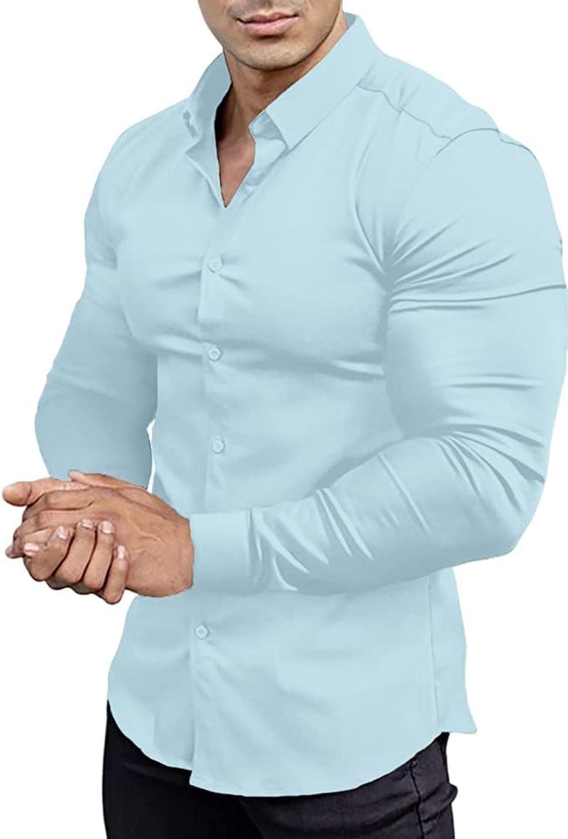 Men&#39;s Slim-Fit Wrinkle-Free Stretch Shirt