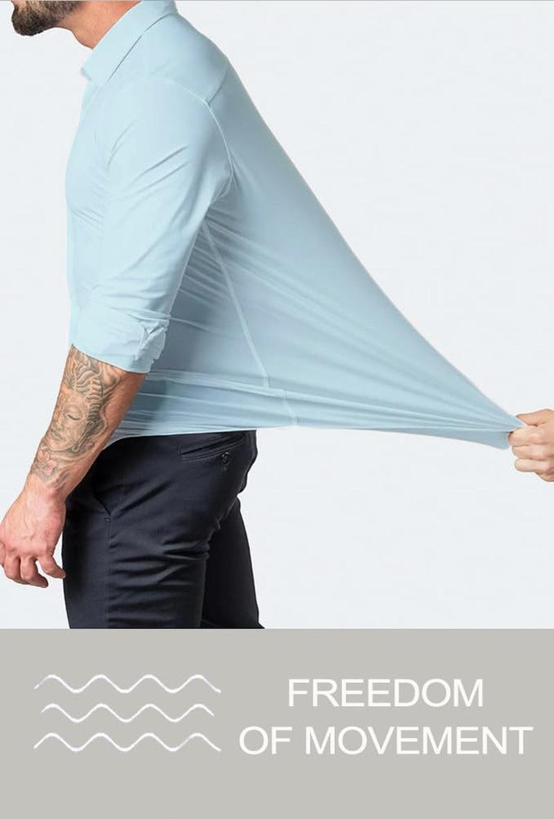 Men&#39;s Slim-Fit Wrinkle-Free Stretch Shirt