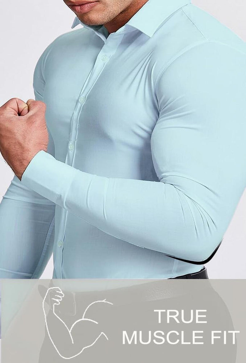 Men&#39;s Slim-Fit Wrinkle-Free Stretch Shirt