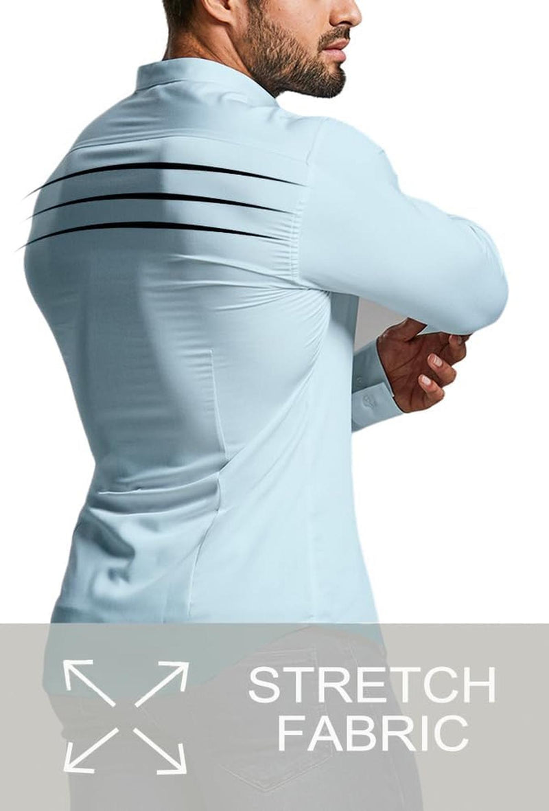 Men&#39;s Slim-Fit Wrinkle-Free Stretch Shirt