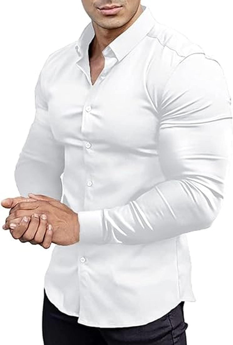 Men&#39;s Slim-Fit Wrinkle-Free Stretch Shirt
