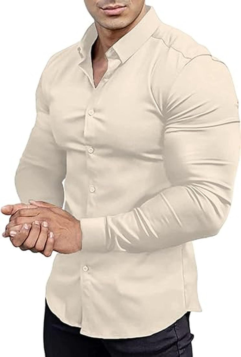 Men&#39;s Slim-Fit Wrinkle-Free Stretch Shirt