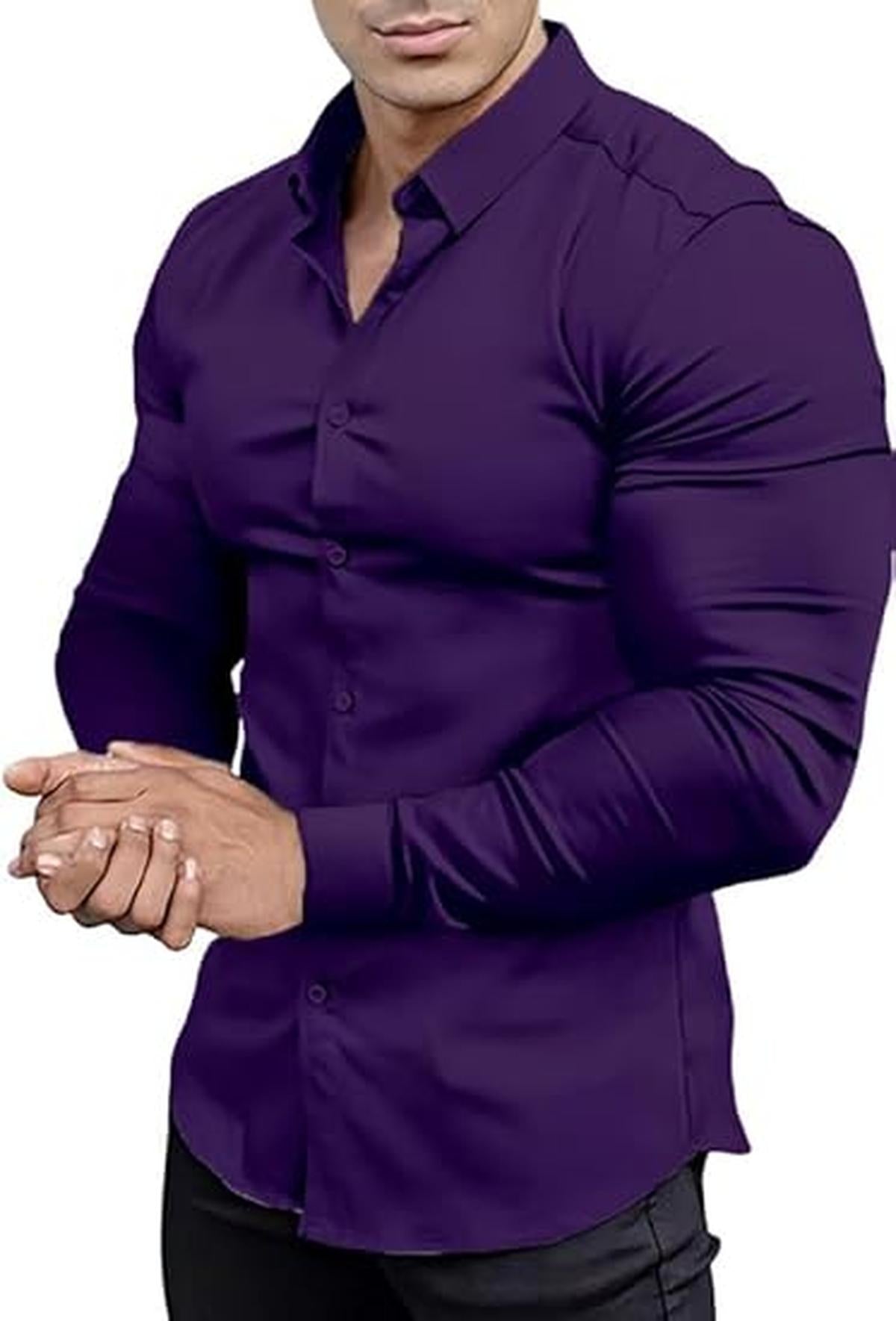 Men&#39;s Slim-Fit Wrinkle-Free Stretch Shirt
